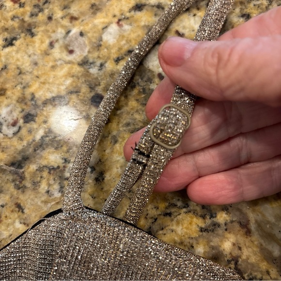 ORIGINALITY LA LA LAN CROP TOP M  SHIMMER  Y2K INSPIRED NWT ADJ STRAP   USA - Picture 10 of 16